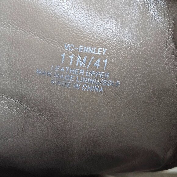 Vince Camuto Ennley Size 11 Suede Open Peep Toe Cut Out Shootie Zip Heel Leather - Picture 7 of 10